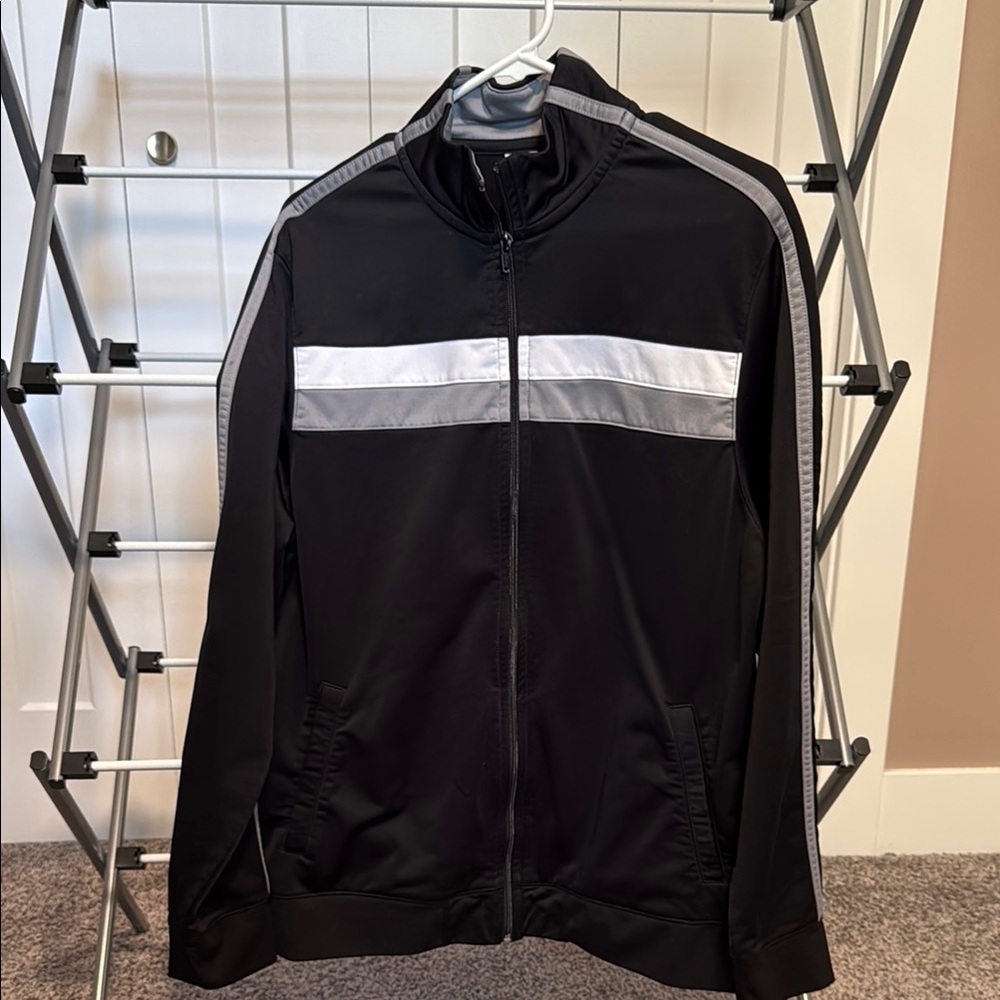 Old Navy Black and Gray Windbreaker